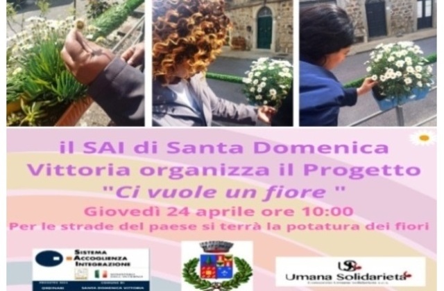 SAI Santa Domenica Vittoria. Gli ospiti danno il via al Progetto “Ci vuole un fiore”