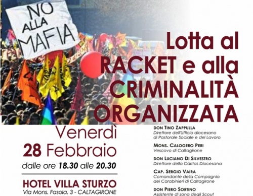 "Lotta al racket e alla criminalità organizzata". Incontro dell'Ufficio diocesano di Caltagirone