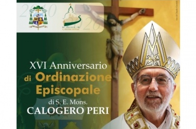 Diocesi di Caltagirone. XVI Anniversario di Ordinazione Episcopale di S.E. Mons. Calogero Peri, venerdì 20 marzo, alle 19.30, Basilica Cattedrale "San Giuliano" di Caltagirone