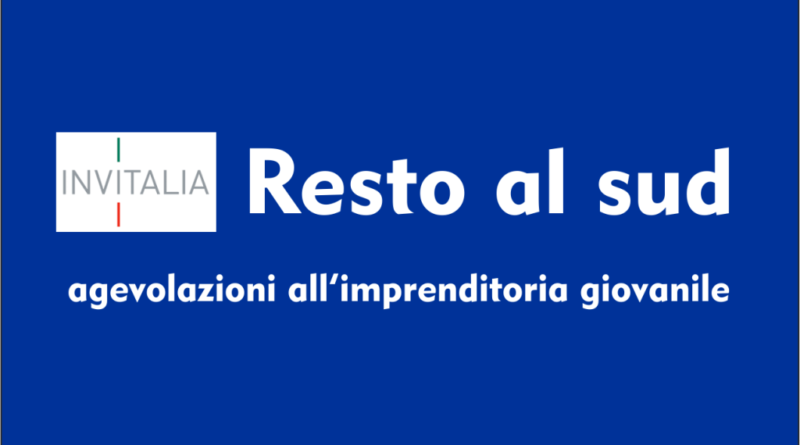 Resto al Sud, al via l’invio delle richieste di incentivo