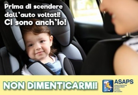 Obbligo installare i seggiolini anti abbandono per bimbi di età inferiore ai 4 anni