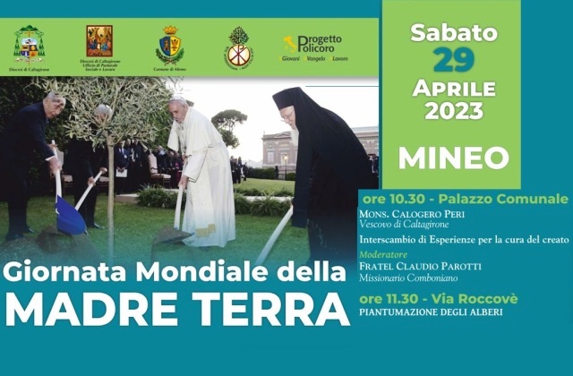 Mineo. Diocesi calatina: sabato 29 aprile si celebra la Giornata dedicata alla "Madre Terra"