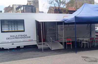 Asp di Catania. Camper della Prevenzione, ultime nove tappe sul territorio. Oggi 23 a Palagonia e domani 24 marzo a Scordia