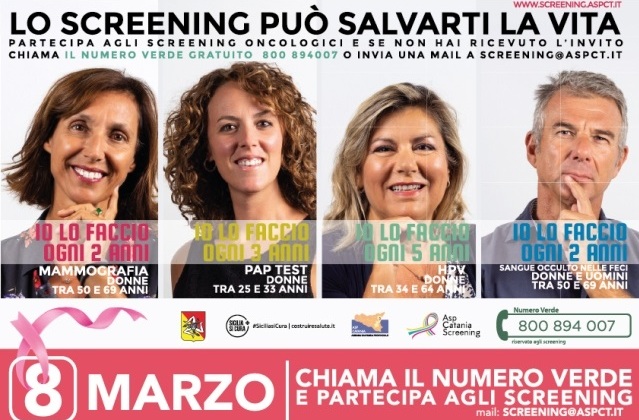 Asp di Catania. 8 marzo, Festa della donna all’insegna della prevenzione, con screening