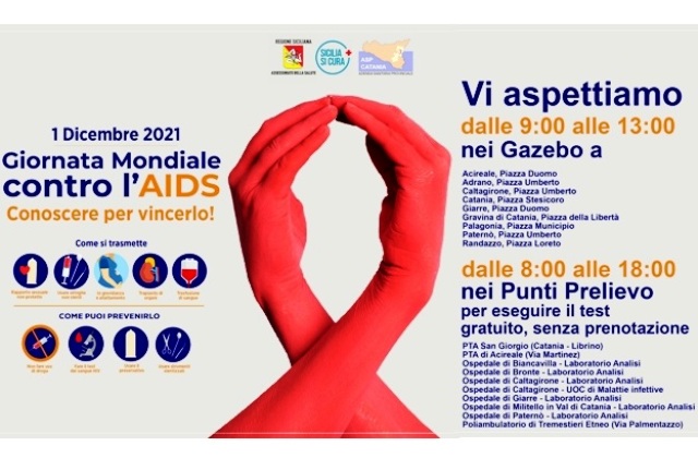 Giornata mondiale contro Aids. Asp di Catania: ci sono incontri nelle scuole e test gratuiti 