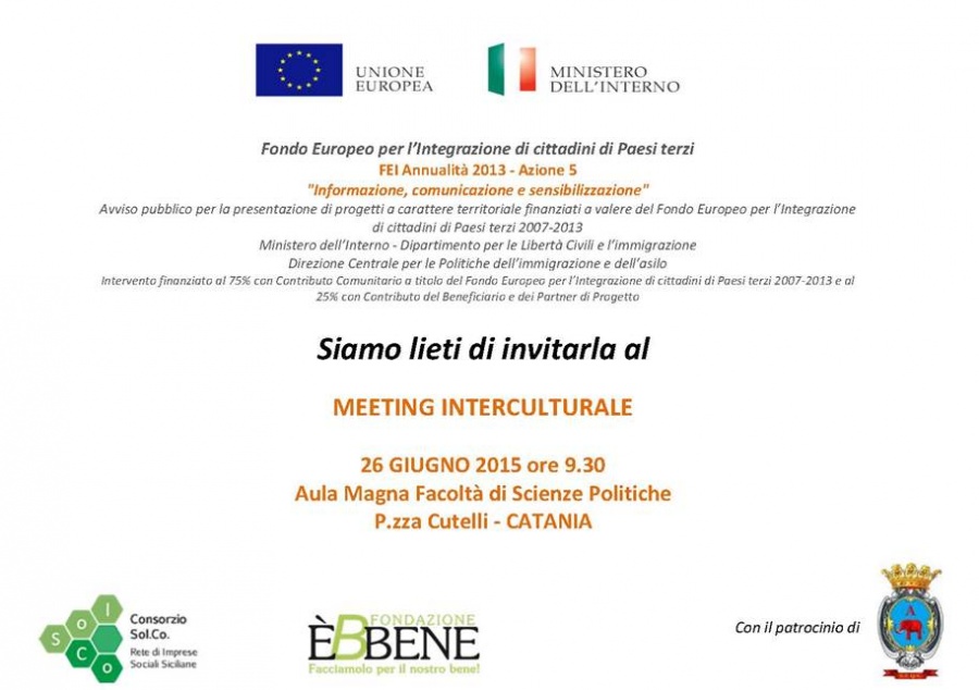 A CATANIA MEETING INTERCULTURALE