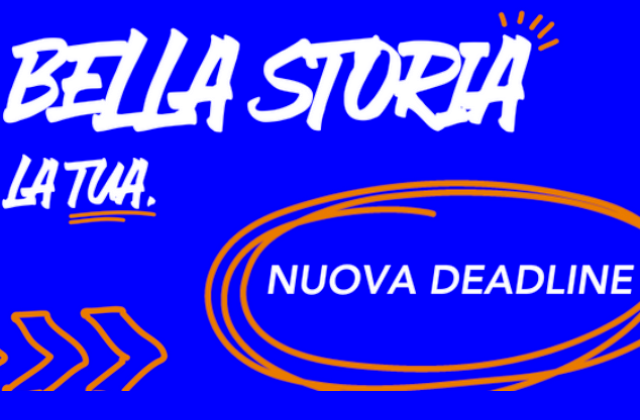 Bella storia. La tua: candidature aperte fino al 7 ottobre 2022. E' un'opportunità anche per i "giovani" del Rione Sanità di Napoli. 