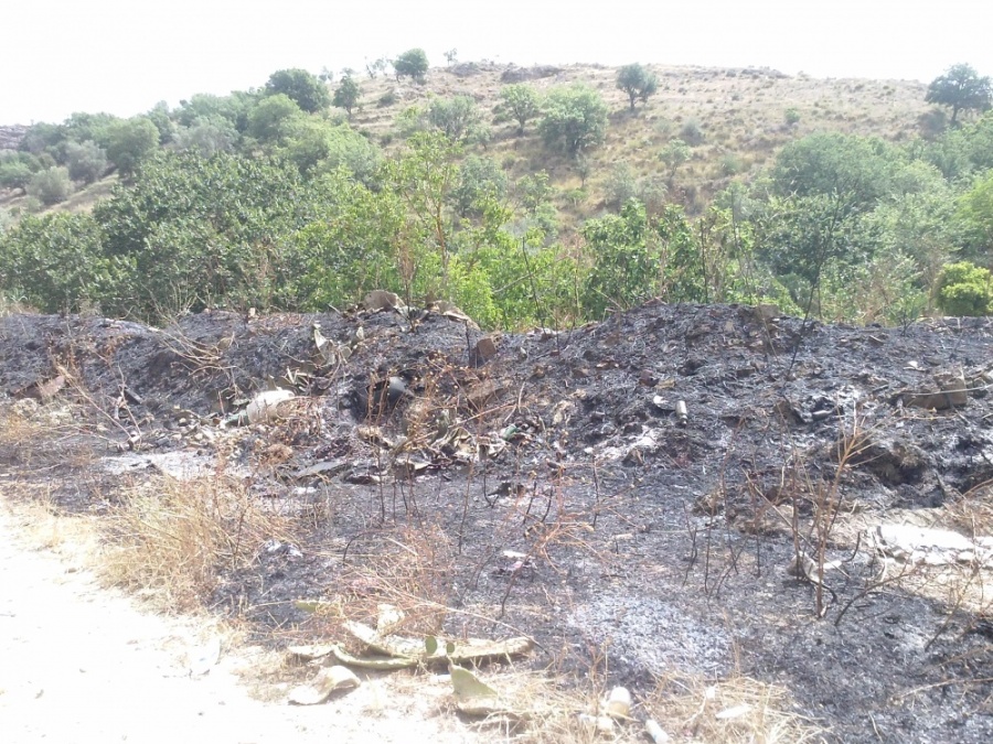 SAN CONO: A FUOCO VALLE MIRA E IL COLLE DEL LUPO