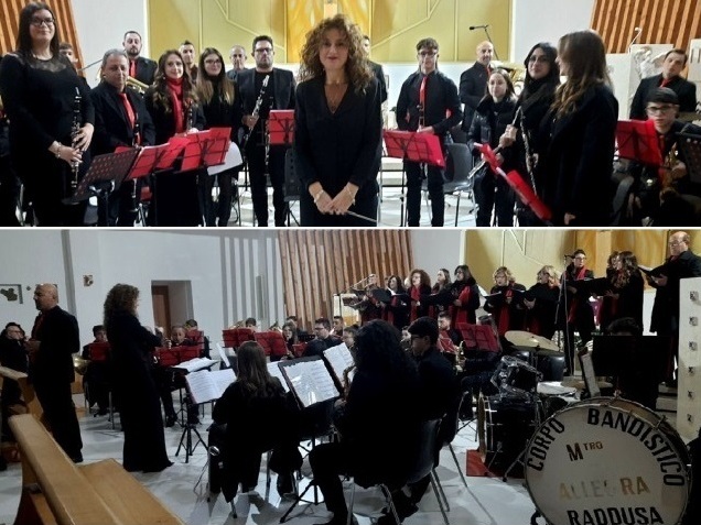 “Concerto di Natale” con gli orchestrali del Corpo Musicale "Maestro G. Allegra” di Raddusa