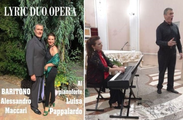 Raddusa. Concerto nella chiesa Madre del “Lyric Duo Opera”, con Luisa Pappalardo (soprano e pianista) e Alessandro Maccari (baritono)