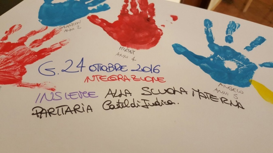 ALLO SPRAR DI CASTEL DI IUDICA UNA GIORNATA DI INTEGRAZIONE CON I BAMBINI DELLA SCUOLA MATERNA