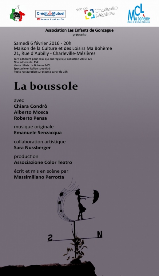 “La bussola” di Perrotta  in scena in Francia a Charleville-Mézières 