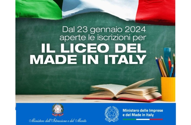 Istruzione. Al via il Liceo del made in Italy: iscrizioni online su UNICA dal 23 gennaio 2024