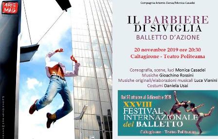  “Il Barbiere di Siviglia” di Artemis Danza, al Politeama di Caltagirone, il 20 novembre