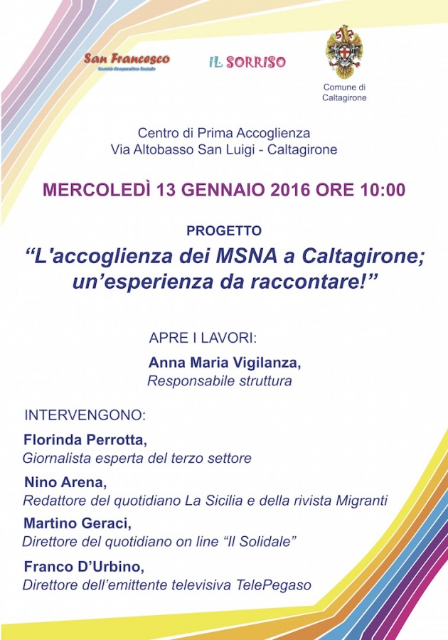 Caltagirone, domani seminario al Centro di Prima Accoglienza