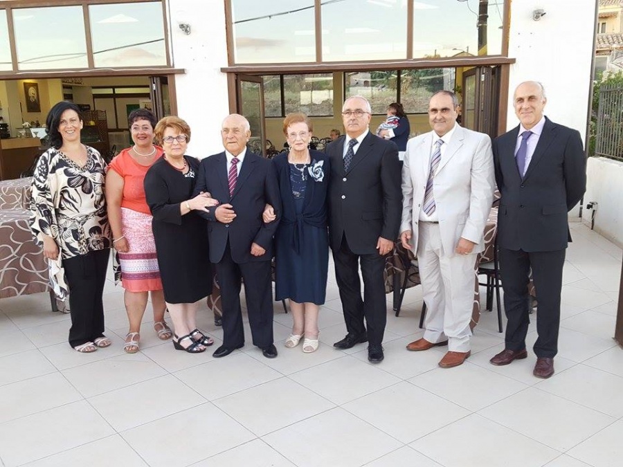 Raddusa, 60° anniversario matrimonio di una coppia di paesani