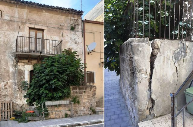 Raddusa. Richiesta di interventi dei cittadini per evitare pericoli al civico 61 di via Cavour