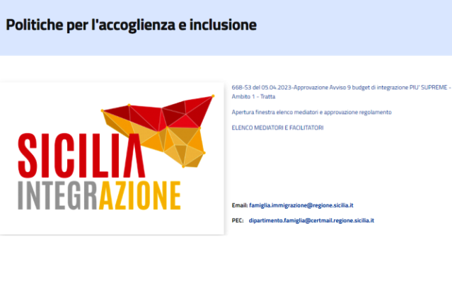 Regione. Politiche per l'accoglienza e inclusione. Mediatori culturali, riaperte le iscrizioni all'elenco regionale: domande fino al 30 aprile