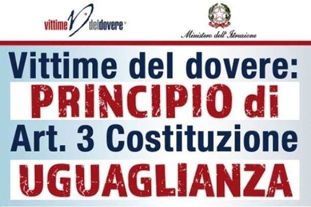 Educazione a cittadinanza e legalità. Concorso di idee “Le Vittime del Dovere e il principio costituzionale di uguaglianza” per a.s. 2021/22