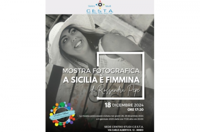 A Mineo la mostra fotografica "A Sicilia è Fimmina" di Rossandra Pepe: verrà inaugurata mercoledì 18 dicembre, in via Carlo Alberto 12