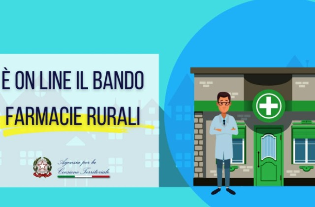 On line l’Avviso pubblico per la concessione di risorse per le farmacie rurali 