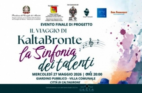 Il viaggio di KaltaBronte: a Caltagirone, il 27 maggio, l’evento finale “La Sinfonia dei talenti”