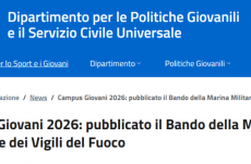 Campus Giovani 2026: pubblicato il Bando della Marina Militare e del Corpo Nazionale dei VdF