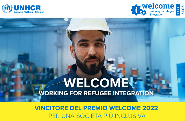 L’UNHCR, nell’ambito del progetto Welcome. Working for refugee integration, ha assegnato il premio WELCOME 2022 ad ALS-MCL Sicilia e il WE WELCOME 2022 al Consorzio Umana Solidarietà e alle coop. sociali associate 'Opera Prossima' e 'San Francesco'