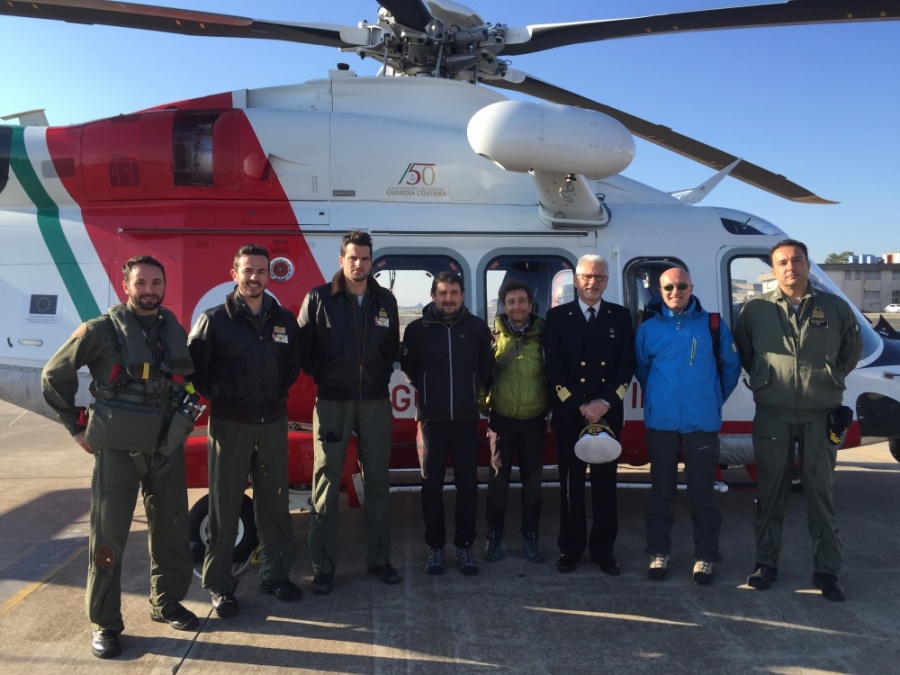 Etna: l'Ingv in volo con la Guardia Costiera