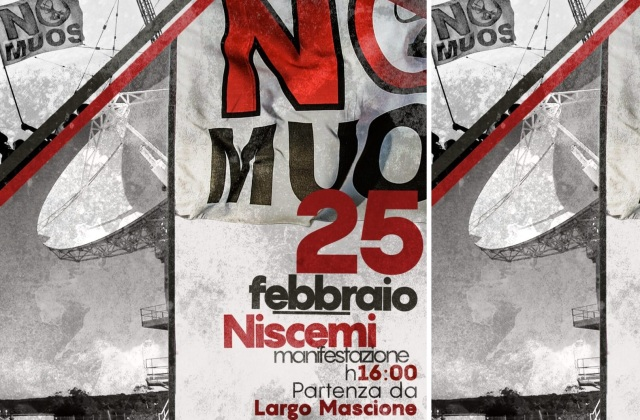 Niscemi. Manifestazione "No Muos" per sabato 25 febbraio, alle ore 16, in piazza Mascione