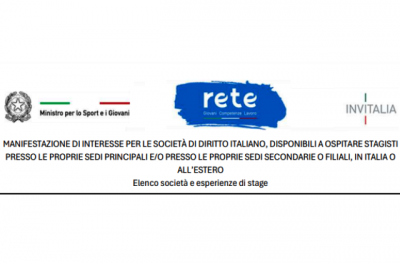 Pubblicate le esperienze di stage del Progetto Rete e la call per i giovani