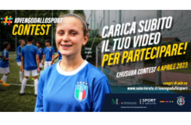 Contest #Iovengodallosport: è possibile partecipare fino al 4 aprile 2023. Scuole e scuole calcio possono partecipare inviando un video su sport e inclusione