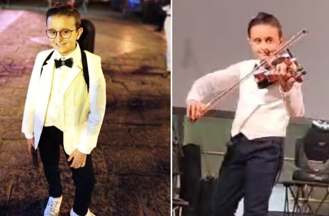 Niscemi. Francesco Maugeri ha 11 anni ed è già considerato un "emergente" cantante-violinista 