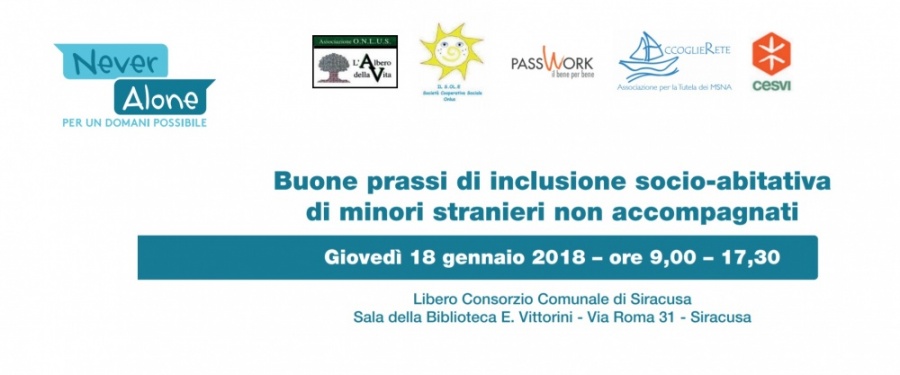 Workshop "Buone prassi di inclusione socio-abitativa per minori stranieri non accompagnati"