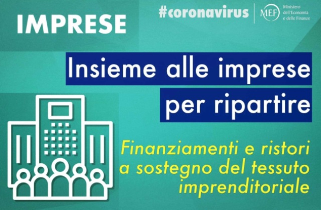 COVID-19: misure urgenti per il sostegno alle imprese e agli operatori economici