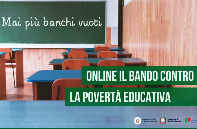 Avviso pubblico per presentazione proposte intervento per selezione progetti socio-educativi per combattere povertà educativa nel Mezzogiorno a sostegno del Terzo settore